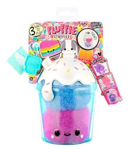 Fluffie Stuffiez Boba Drink Small Collectible Feature Plush - Surprise Reveal Unboxing Huggable Tactile Play Fidget DIY Ultra Soft Fluff - Image 1