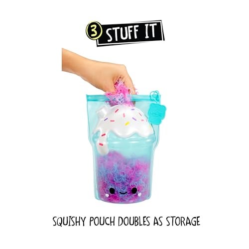 Fluffie Stuffiez Boba Drink Small Collectible Feature Plush - Surprise Reveal Unboxing Huggable Tactile Play Fidget DIY Ultra Soft Fluff - Image 4