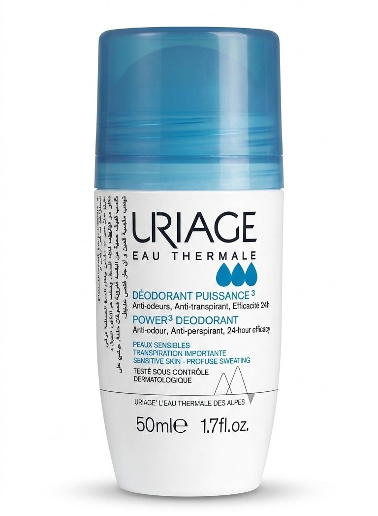 Uriage Deodorant Power 3 Roll-On 50 Ml 50ml - Image 1
