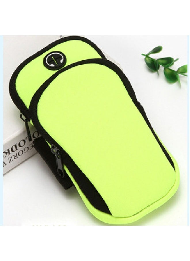 Ant - Armband Phone Case Bag with Earphone Hole for Sports Running Jogging Exercising Gym， Double Pockets for Holding Mobile Phone Keys Money Bank Cards - Image 1