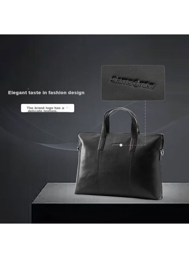 Samsonite Men's Handbag, 13-inch Laptop Bag, Casual Commuter Cowhide Briefcase, Qixi Tk9 - Image 5