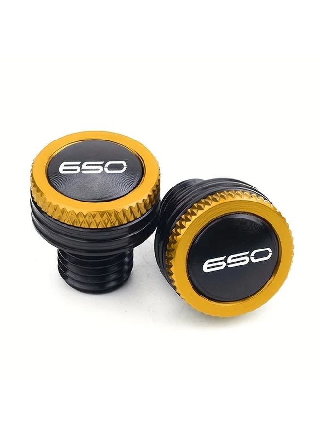 Golden CNC Aluminum Alloy Motorcycle Mirror Screw Bolt For Kawasaki Z900 Z650 Ninja650 - Image 1