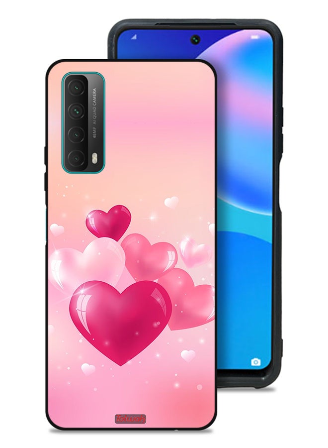 Tolwak Huawei Y7a Protective Case Cover Beautiful Hearts Art - Image 1