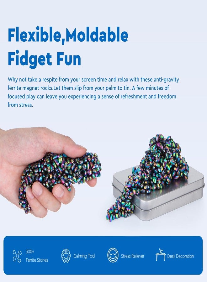 DYRDM 300+ Original Ferrite Putty Colorful, Sensory Stones, Adult Fidget Stress Relief Desk & Office Item, Ferrite Stones Stocking Stuffers Gifts - Image 3