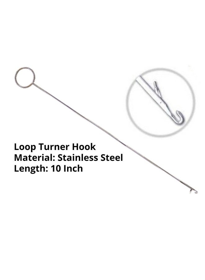 Artonezt Artonezt Tailoring Accessories- Loop Turner Hook Needle + Thread Cutter + Seam Ripper Stitch Unpicker + Measuring Tape + Tracing Wheel Tool DIY Sewing Tailoring Dress Making - Image 3