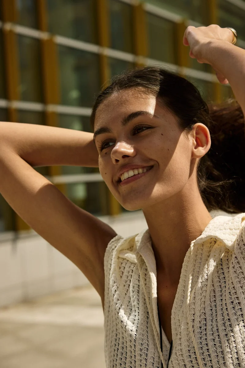 H&M Pointelle-knit top