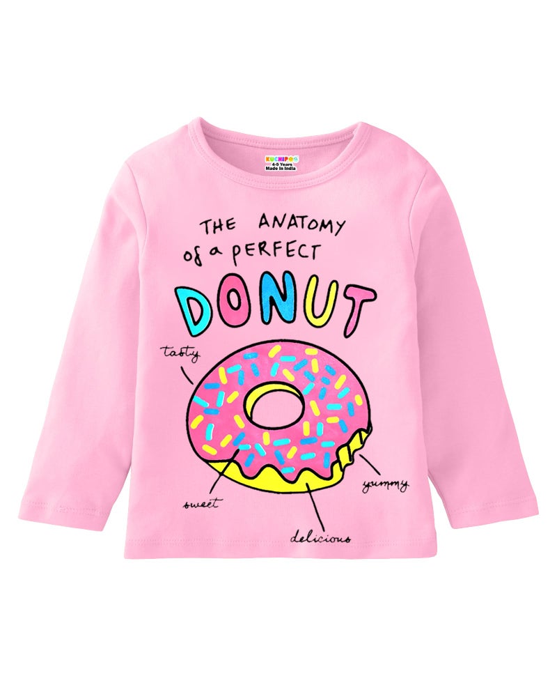 Kuchipoo Girls Regular Fit Full Sleeves Cotton T-Shirts (KUC-TSHRT-475, 13-14 Years, Multi-Colored) - Image 3