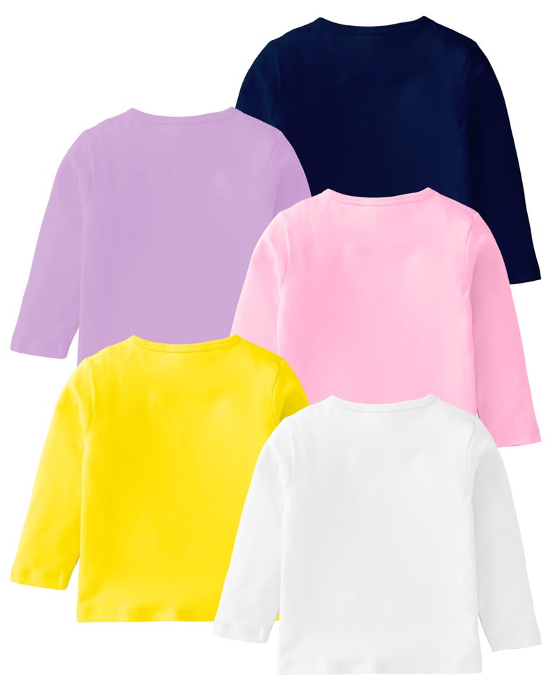 Kuchipoo Girls Regular Fit Full Sleeves Cotton T-Shirts (KUC-TSHRT-475, 13-14 Years, Multi-Colored) - Image 2