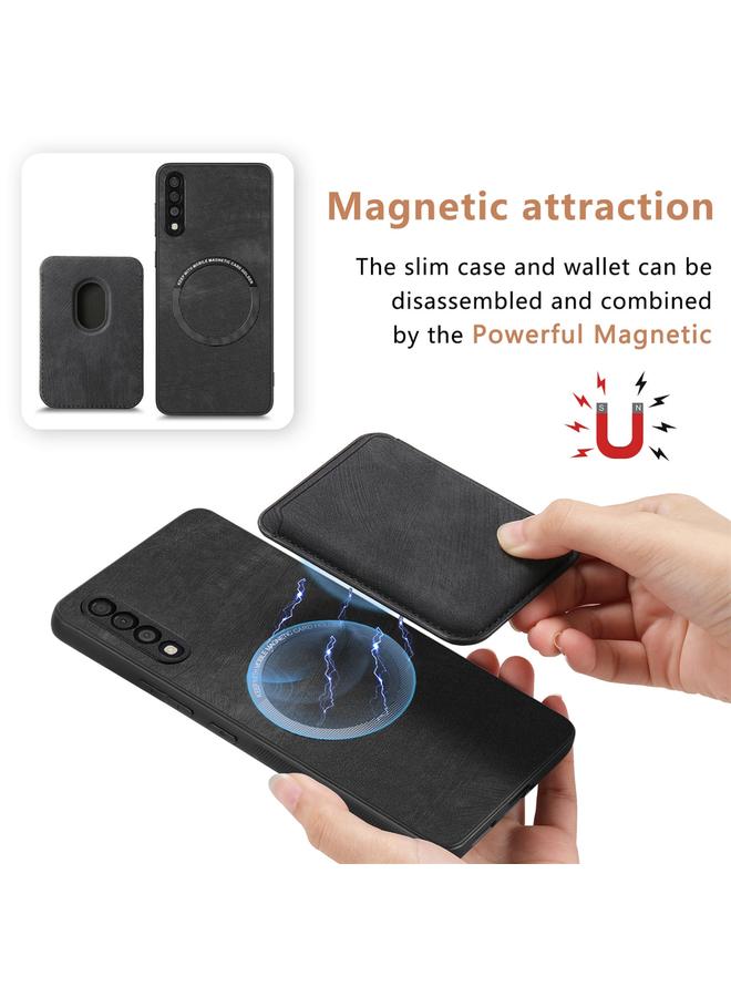 اس-توب جراب هاتف Samsung Galaxy A30s مع حقيبة بطاقات جلدية عتيقة وغطاء مغناطيسي للهاتف - Image 3