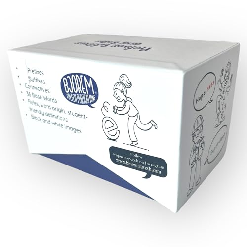 Bjorem Speech Prefixes Suffixes Bases Card Deck Vocabulary Reading Comprehension Tool for Literacy Classrooms Home Learning Instruction - Image 5
