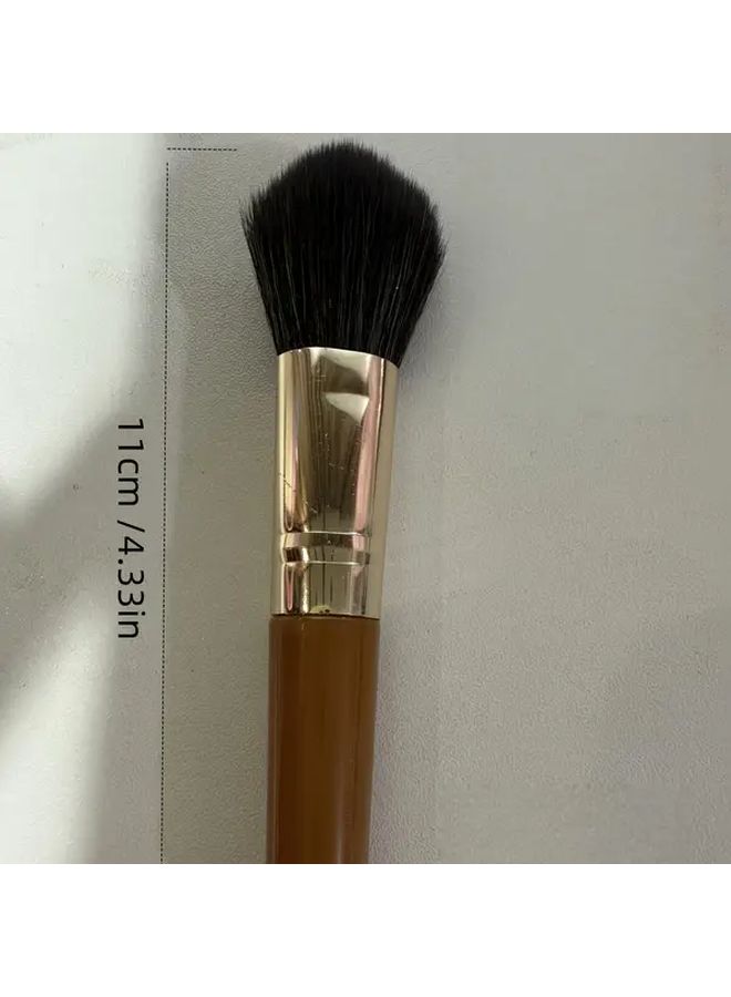 9pcs Wooden Handle Mini Makeup Brush Set Soft Hair Portable Blush Eyeliner Eyeshadow Brush - Image 4