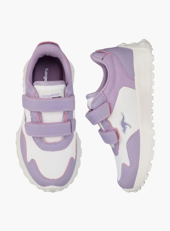 Kangaroos WHITE Girls Hook & Loop School Sneakers for Women | Best Price UAE