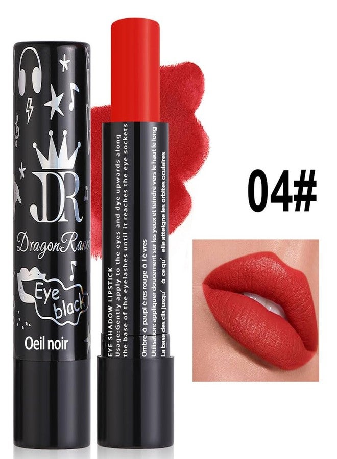 MIESCHER Red Matte Lipstick Tube, Smudge Proof Long Lasting Matte Velvety Lipstick, Intense & Bold Color Matte Lipstick, High Pigmented Matte Lipstick, Halloween Waterproof Lip Gloss for Women(04#Red) - Image 3