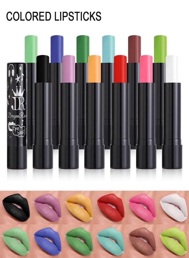 MIESCHER Red Matte Lipstick Tube, Smudge Proof Long Lasting Matte Velvety Lipstick, Intense & Bold Color Matte Lipstick, High Pigmented Matte Lipstick, Halloween Waterproof Lip Gloss for Women(04#Red) - Image 5