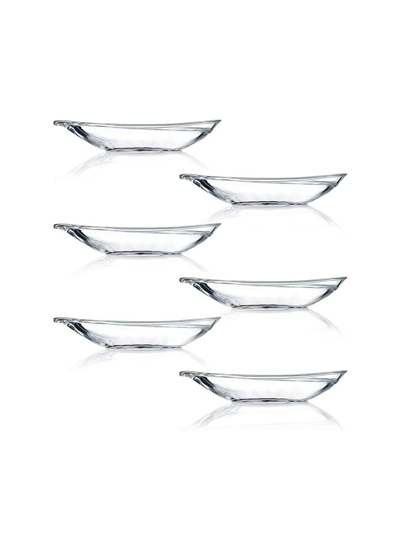 Ocean - Ocean Glass Banana Split Plate - Set of 6 800365 - Image 1