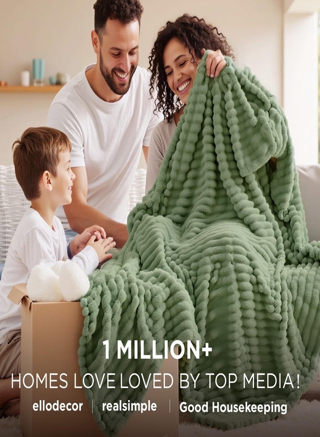 Bedsure GentleSoft Reseda Fleece King Blanket for Couch - Cozy Soft Blankets for Women, Cute Small Throws for Girls, 108x90 Inches - Image 2