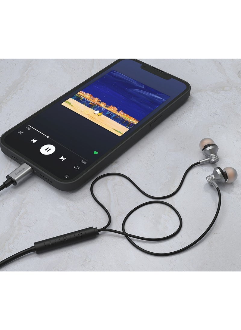 Goaltage HP10 PulseFit In-Ear Wired HeadPhones with Type-C Connector, Built-In Microphone, Volume Control, Hands-Free Calling, High-Quality Audio and Secure Fit Design Superior Audio Quality with Ergonomic Fit & Type-C Connection  - Image 2