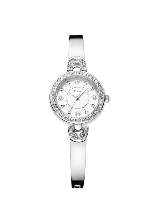 KIMIO - Kimio Women's Luxury Stainless Steel Diamond Dial Bracelet Quartz Wrist Watch - Image 1