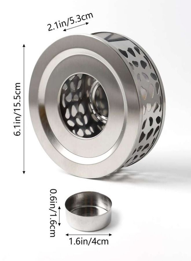 Kutis طقم من قطعتين قاعدة تسخين قهوة من الفولاذ المقاوم للصدأ - Image 5