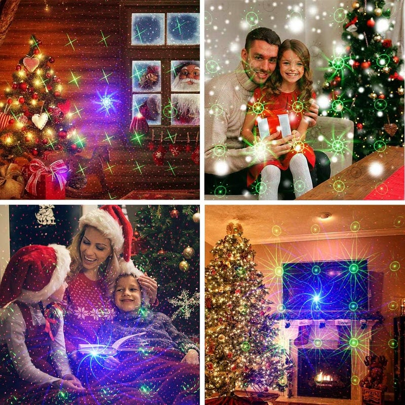 Suny Mini Portable Cordless Stage Lights Rechargeable 8 RGB Patterns GOBO Projector Sound Activated Music DJ Party Lights for Outdoor Travel Camping Disco Live Show Home Dance Holiday Birthday Gift - Image 3