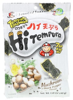 Tao Kae Noi HiTempura Seaweed Snack Mushroom & Black Pepper 1.41 oz (40 g) 