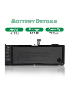 RADEX A1382 High Grade Compatible Laptop Battery for Apple MacBook Pro 15-Inch (Early 2011-Mid 2012)  - Image 2