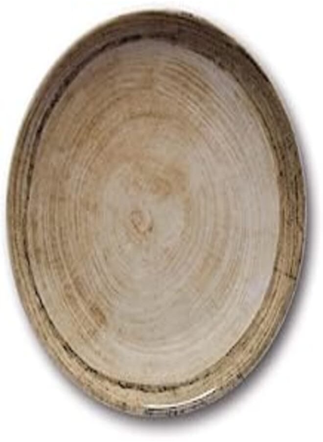 Saturnia Saturnia porcelain charger/show plate 31 cm - tree tabacco - siviglia 