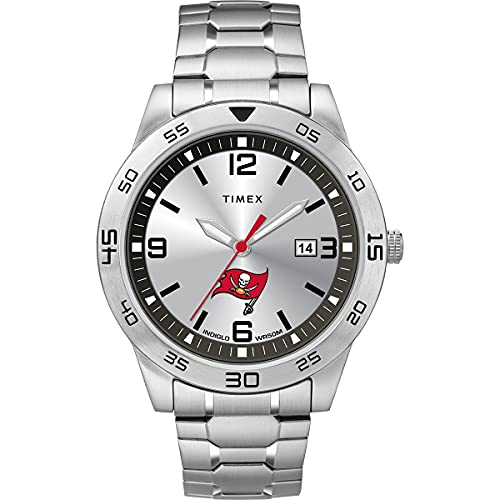 Timex Tribute Men's NFL Citation 42mm Watch – Tampa Bay Buccaneers with Stainless Steel Expansion Band - Image 1