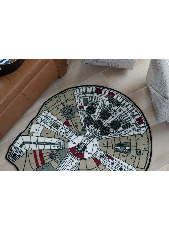 STAR WARS Millenium Falcon Printed Rug, Small - Image 5
