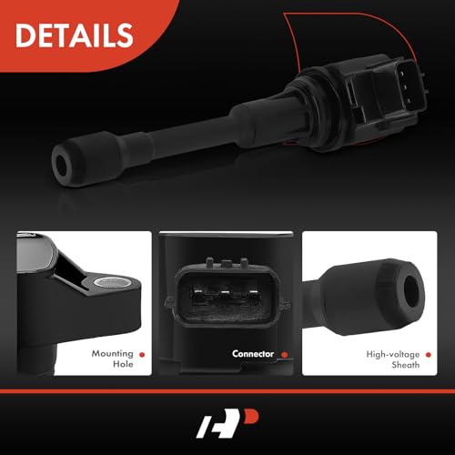 A-Premium Engine Ignition Coil Packs Compatible with Nissan Altima Rogue Sentra Tiida Versa X-Trail FX50 M56 - Image 5