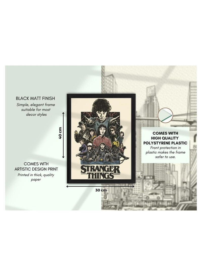 MEC Stranger Things Digital Wall Art Set Of 3 Poster Frames 30x40 cm - Image 5