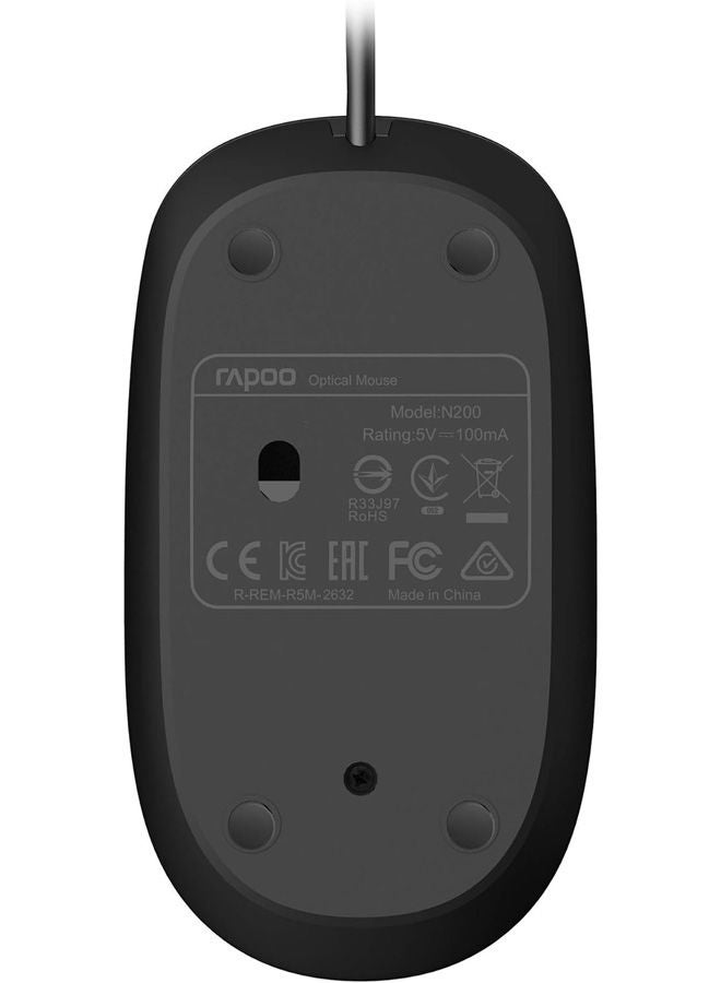 رابو ماوس N200 USB سلكي - Image 3