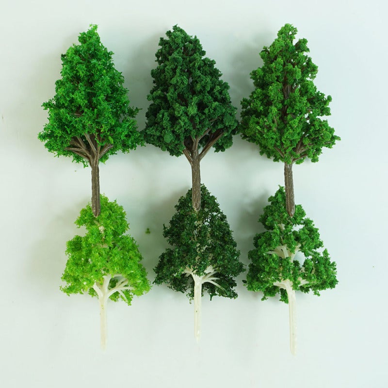 Model Trees: 30Pcs Mixed Sizes High-Quality ABS Realistic Mini Model Trees - Sturdy Long-Lasting Exquisitely Crafted Landscape Trees for Architectural Sand Table Train Models School Projects Fairy Gar - Image 5