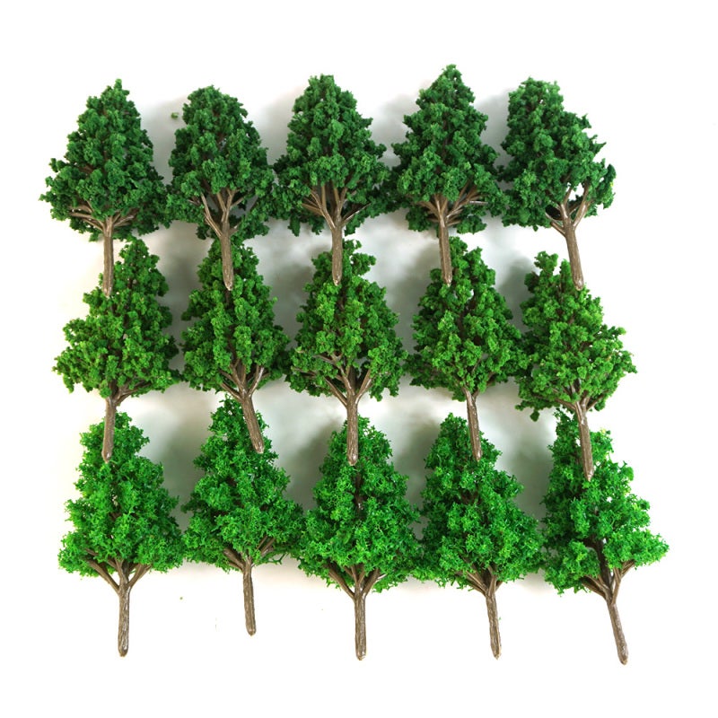 Model Trees: 30Pcs Mixed Sizes High-Quality ABS Realistic Mini Model Trees - Sturdy Long-Lasting Exquisitely Crafted Landscape Trees for Architectural Sand Table Train Models School Projects Fairy Gar - Image 3