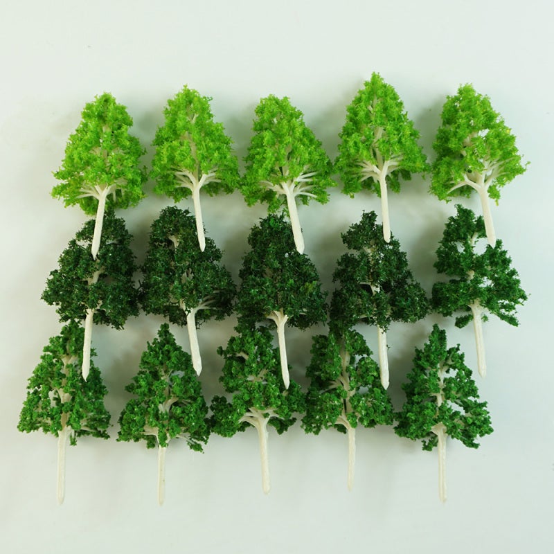 Model Trees: 30Pcs Mixed Sizes High-Quality ABS Realistic Mini Model Trees - Sturdy Long-Lasting Exquisitely Crafted Landscape Trees for Architectural Sand Table Train Models School Projects Fairy Gar - Image 2