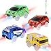 Save Unicorn Tracks Cars Only Replacement Flex Track Race cars for Magic Tracks Glow in the Dark LED Lights Up Battery Operated Snap N Glow Trax cars Accessories Compatible with Most Car Tracks for Kids 4pack - Image 4