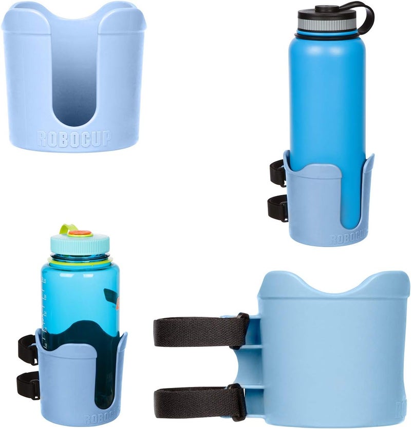 ROBOCUP Plus, (Light Blue), Add-On Accessory XL Extension Cup Holder, Larger Drink Capacity, Perfect for Boats, Golf Carts, Walkers, Wheelchairs and Work. Made in USA (Includes 1) - Image 1