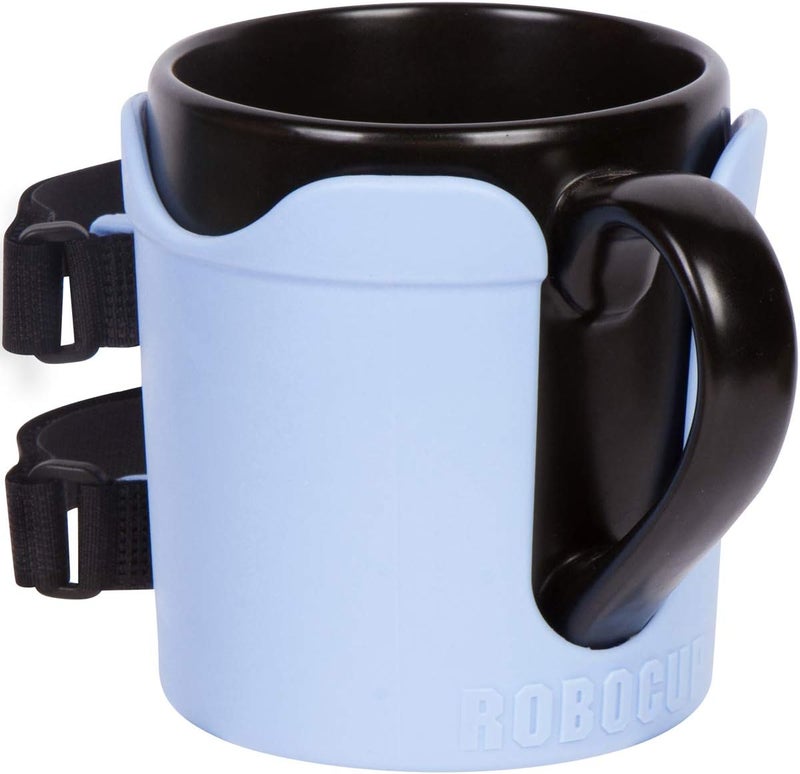 ROBOCUP Plus, (Light Blue), Add-On Accessory XL Extension Cup Holder, Larger Drink Capacity, Perfect for Boats, Golf Carts, Walkers, Wheelchairs and Work. Made in USA (Includes 1) - Image 4