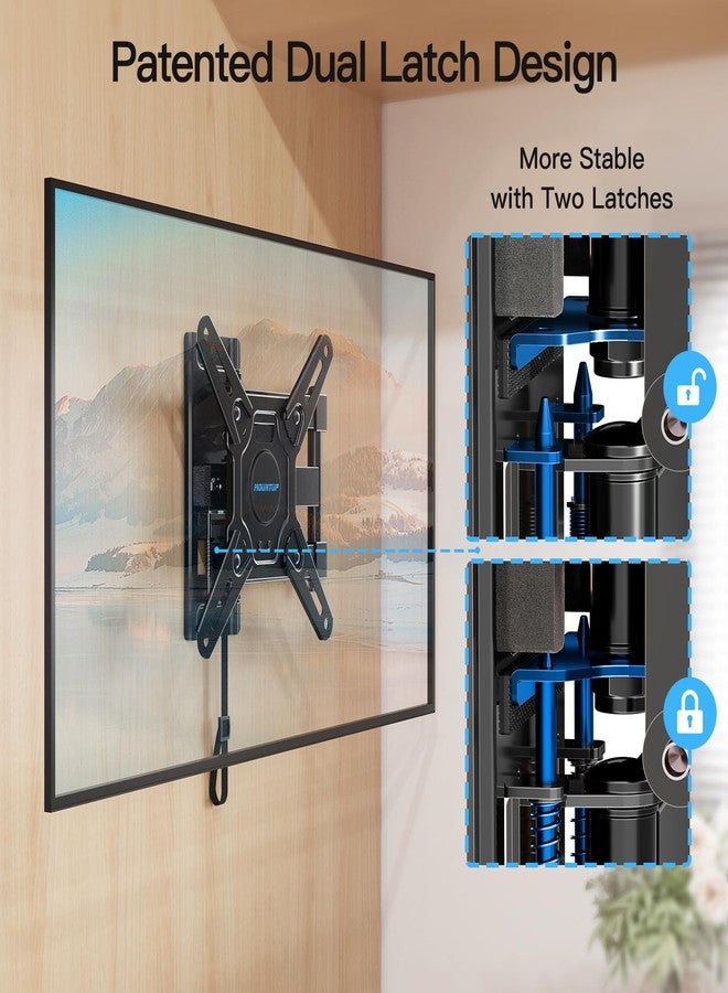 MOUNTUP Lockable RV TV Mount for 13-43 Inch TVs - Full Motion Swivel RV TV Bracket with Pull Cord Lock, Space Saving Design for Camper, Trailer, Motorhome, Truck - Max 33lbs & VESA 200x200mm, MU2101 - Image 2