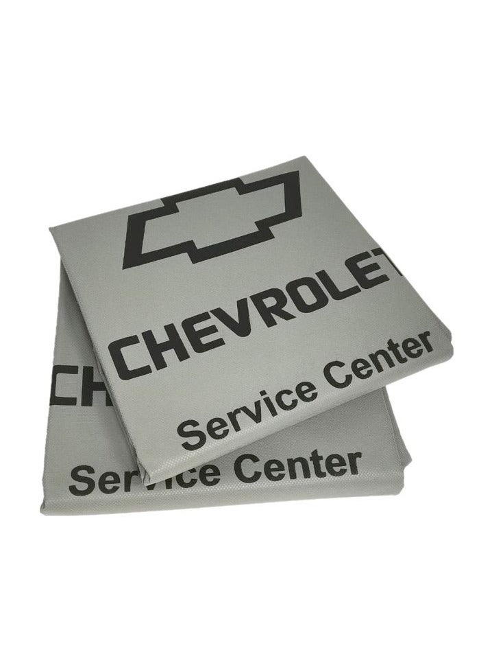 Chevrolet High Quality Car Seat Cover, Universal Car Seat Dust Dirt Protection Cover, Extra Protection For Your Seat 2 pcs Set grey - Image 3