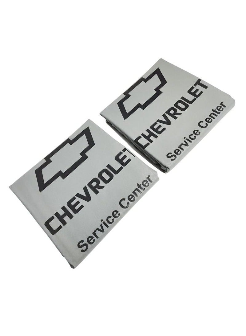 Chevrolet High Quality Car Seat Cover, Universal Car Seat Dust Dirt Protection Cover, Extra Protection For Your Seat 2 pcs Set grey - Image 4