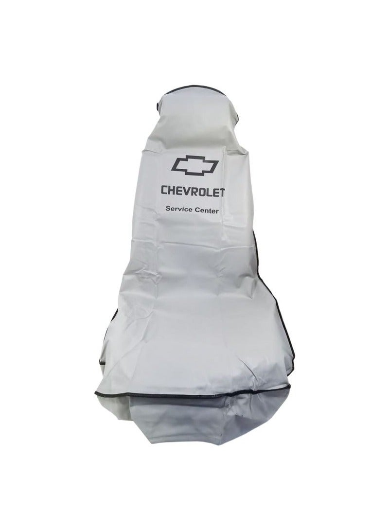 Chevrolet High Quality Car Seat Cover, Universal Car Seat Dust Dirt Protection Cover, Extra Protection For Your Seat 2 pcs Set grey - Image 2