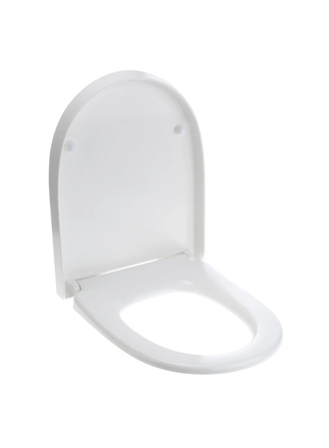 بولد مقعد وغطاء مرحاض تكنو وايت، إغلاق ناعم، مضاد للبكتيريا، 36 × 46 سم - Image 2