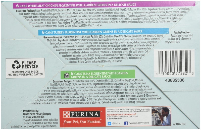Fancy Feast Purina Medleys Cat Food Variety Pack - Florentine Collection - 3 Oz, 18 Case - Image 4