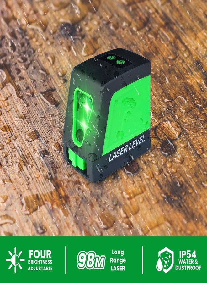 TOMAHAWK® 2 Line Laser Cross Line Leveller TLL-GLC-02 | Self- Leveling Green Laser Level | 25m Working Distance | 3mm Precision | IP54 Dustproof | Magnetic Bracket & Remote Control | Indoor Usage - Image 4