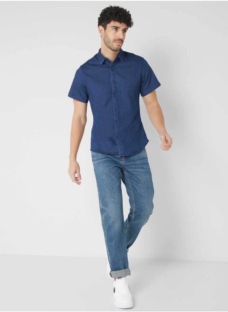 Seventy Five - Skinny Fit Half Sleeve Shirt - Image 1