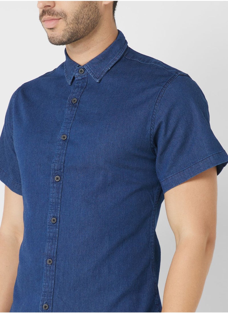 Seventy Five - Skinny Fit Half Sleeve Shirt - Image 1