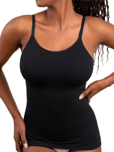 SHAPERMINT Womens Tops - Scoop Neck Cami Body Shaper for Women, Shapewear Tummy Control, Camisole Tank Tops for Women - Image 1