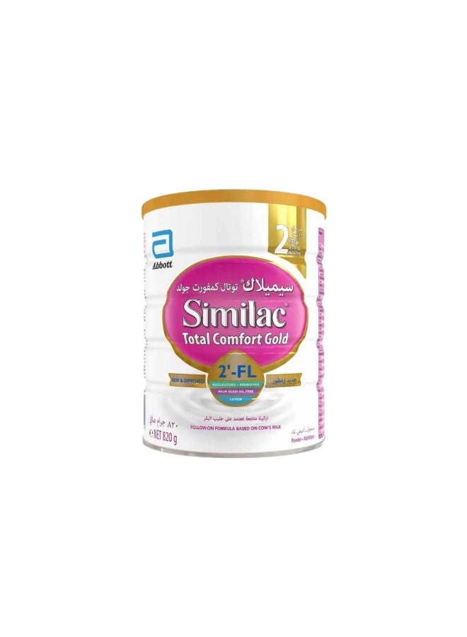 Similac Total Comfort Gold Infant Formula, Stage 2, 6-12 Months, 820g