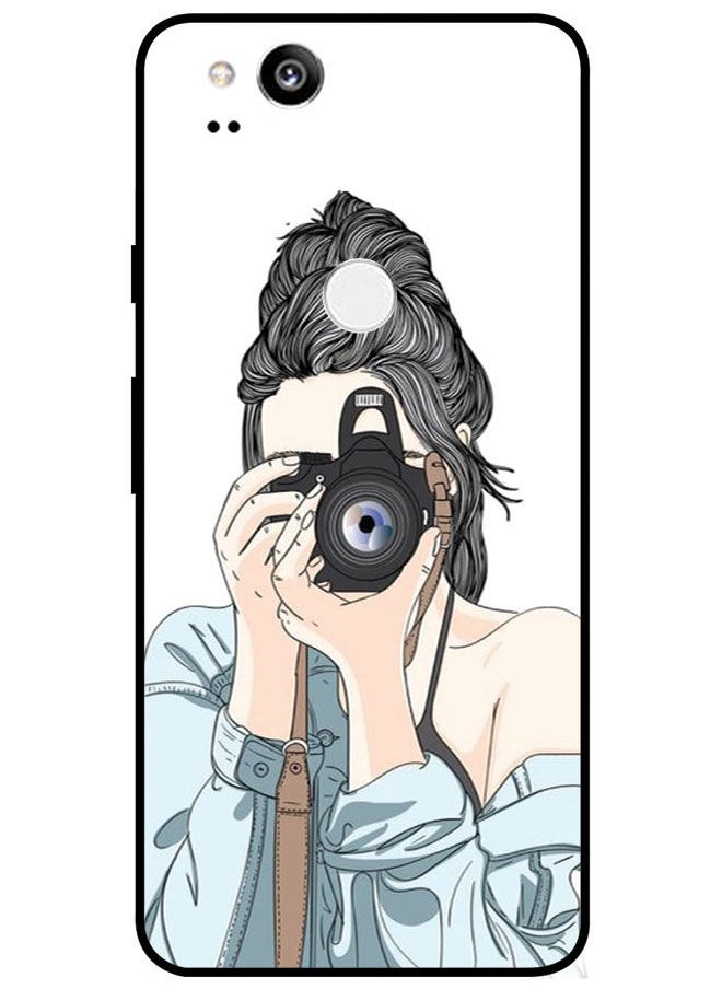 EYE CATCH - Protective Case Cover For Google Pixel 2 Smart Series Printed Protective Case Cover for Google Pixel 2 Girl Capture Picture - Image 1